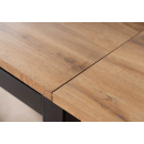 Стол обеденный SIGNAL GD017 дуб артизан/черный мат 110-170/74